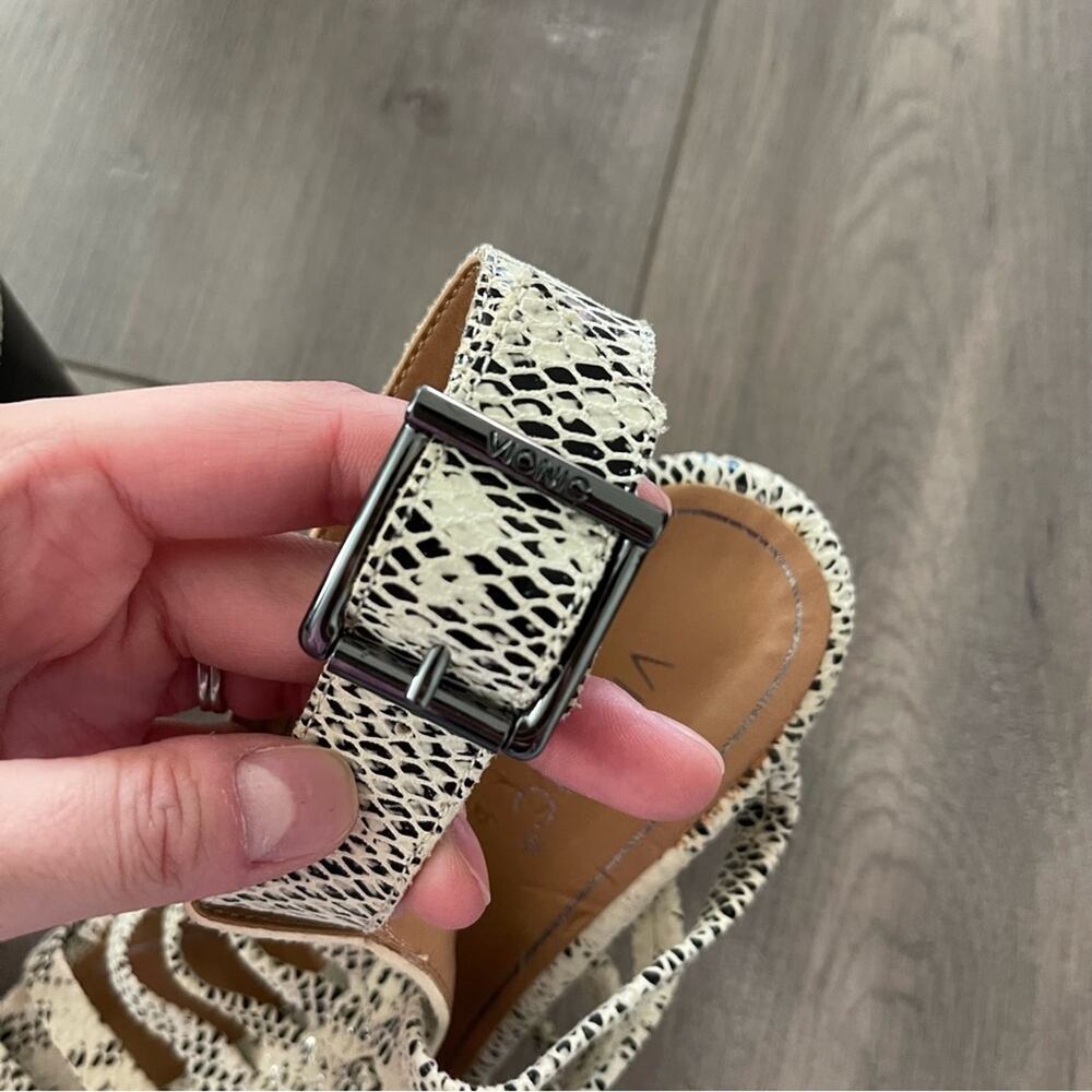 Vionic Sami Python White Leather Gladiator Strapp… - image 5